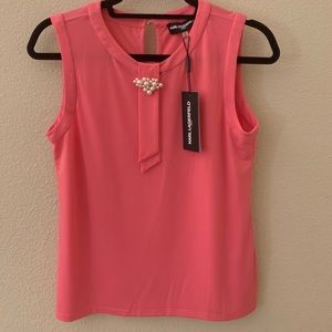 Hot Pink Karl Lagerfeld Sleeveless Top